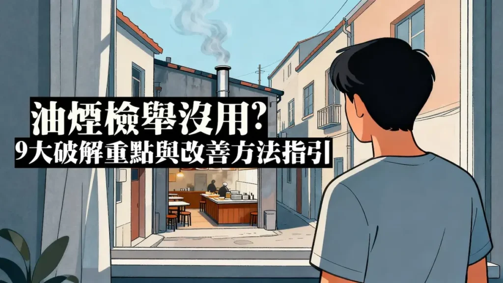 油煙檢舉處理示意圖